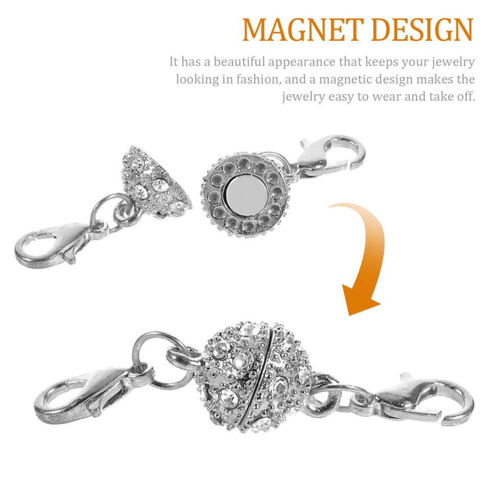 5 Pcs Rhinestone Clasp Connectors Lobster Clasps Necklace eBay