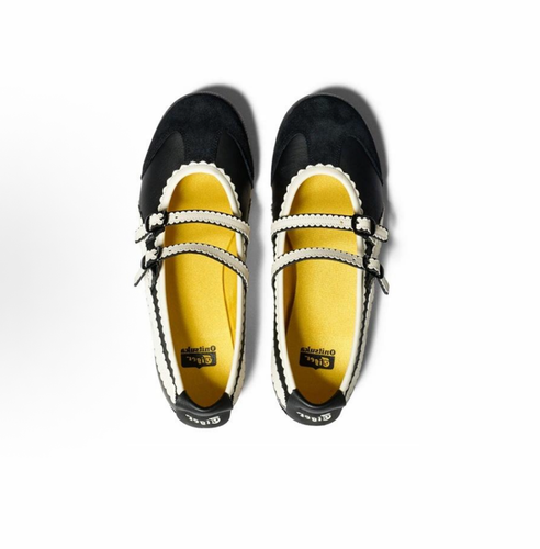 2025 Patou x Onitsuka Tiger Mexico 66 Mary Jane Shoes Black/White Ballet Flats - Bild 7 von 20