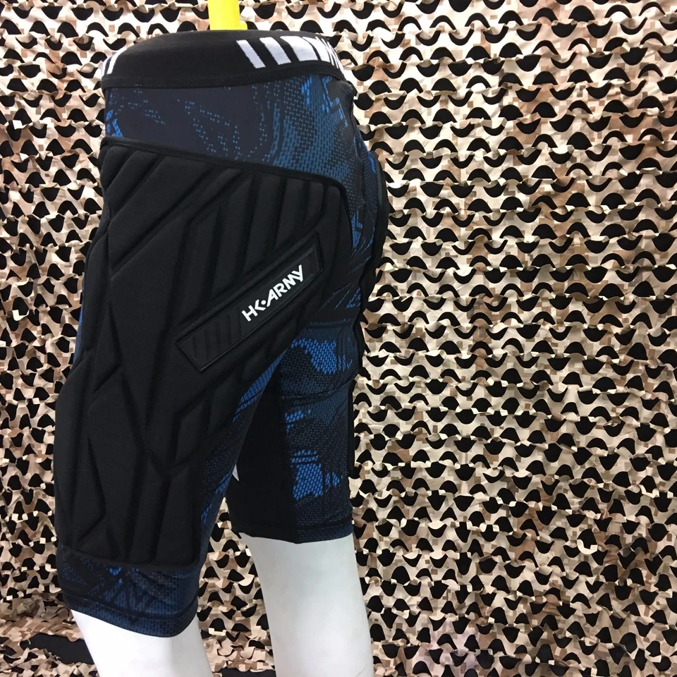 NUEVO HK Army Crash Acolchado Paintball Pantalones Cortos Deslizantes - Negro/Azul - L/XL Foto 2 de 4