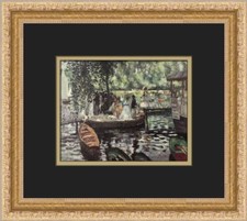 Pierre-Auguste Renoir La Grenouilliere Custom Framed Print