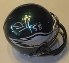JORDAN HICKS Philadelphia Eagles Autographed Mini Helmet including BDS COA #2781