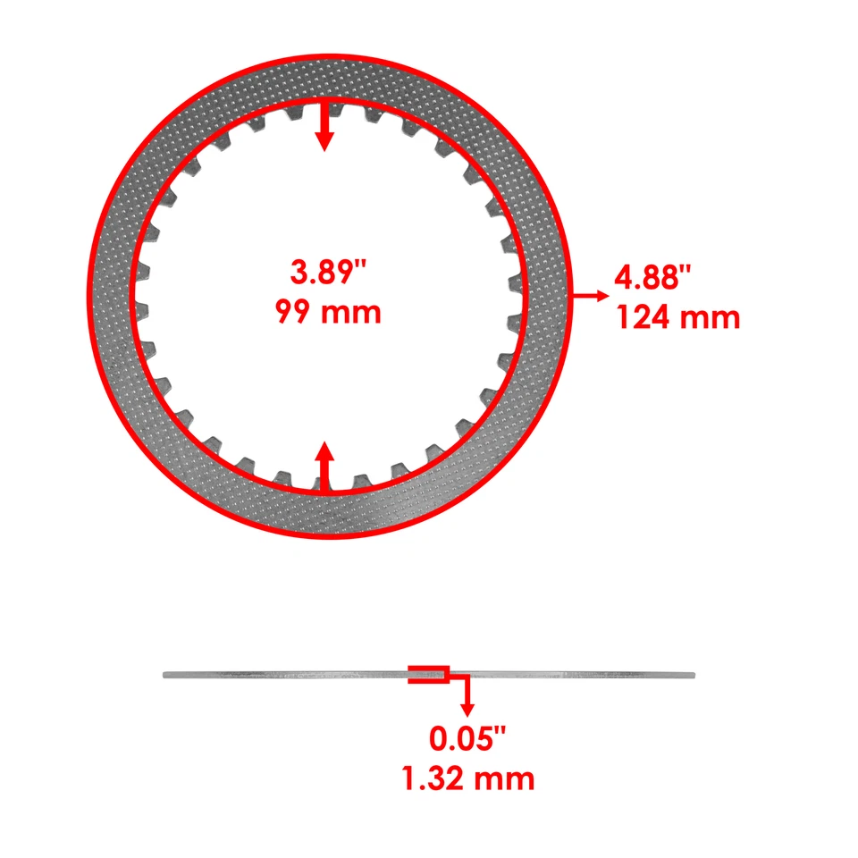 Clutch Friction Steel Plates and Gasket Kit for Yamaha YZ250F 2001 2002 - 2013 - Image 3 of 4