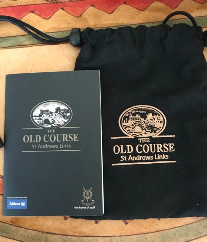 Iconic Scottish Golf Course Pouches, Scorecard, Course Guide or Ball Marker