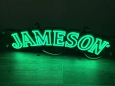 Jameson Irish Whiskey Faux Neon Light. New