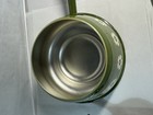 Vintage Fondue Pot 1970s Green White Daisy Wood Handle Lid Underplate — photo 6