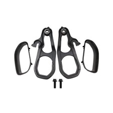JDMSPEED New Heavy Daty Front Car Tow Hooks Left Right with Hardware Black ...