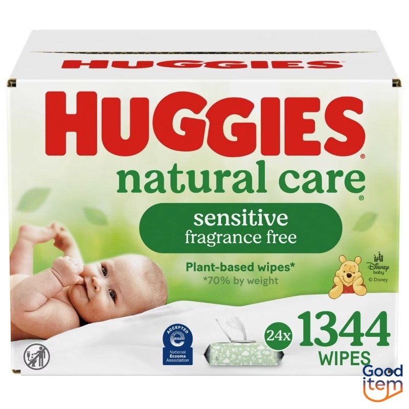 Huggies Care Sensitive Unscented Baby Wipes - 1344ct - 24 pk