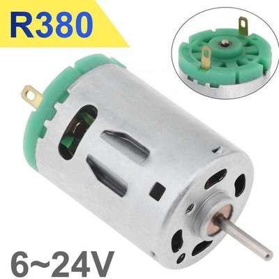 R380 DC Motor 6V-24V High Speed 24000RPM Mikromotor für DIY Spielzeug Haartrockner Lüfter