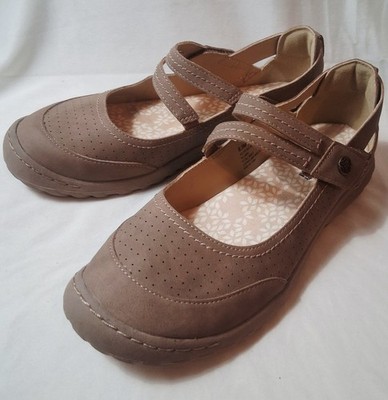 JBU by Jambu Fawn Women's Mary Jane Flats Comfort Taupe Sz 5