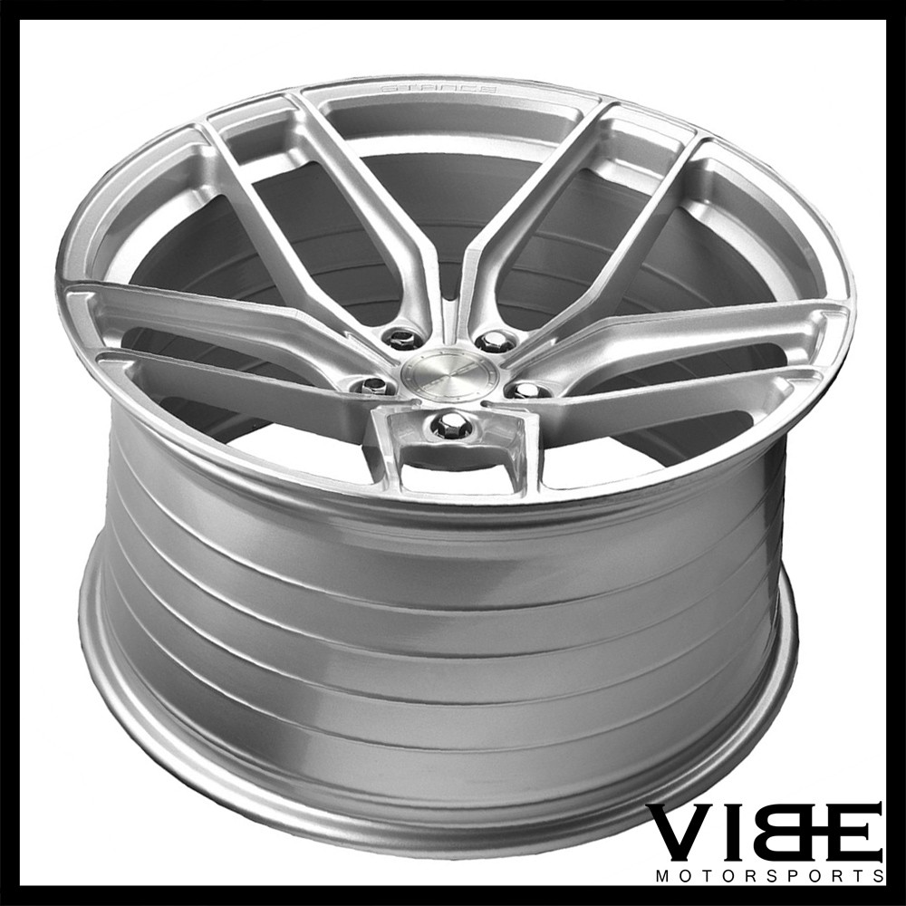 22" STANCE SF03 SILVER BLACK CONCAVE WHEELS RIMS FITS MASERATI GHIBLI