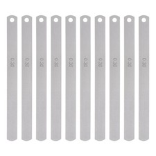 10Stk Mn Stahl F&uuml;hler Spurweite 0.3mm Dicke 150mm Metrik F&uuml;ller Dicke Messger&auml;t