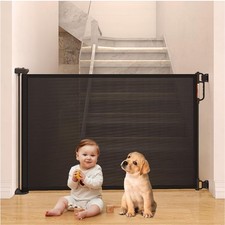 Retractable Baby Gate, Extra Wide Mesh Baby Gates for Stairs, 33" Tall, Exten...