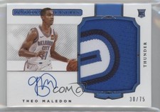 2020 National Treasures Rookie Horizontal 30/75 Theo Maledon #106 Patch Auto lz7