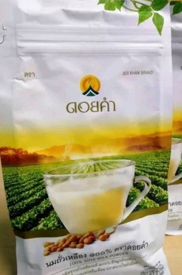 Doi Kham 1pack 400g Instant Soy Milk Powder Plant Based, Dairy Free 100% soybean