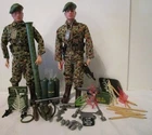 1966 GI JOE GREEN BERET MACHINE GUN OUTPOST WITH 2 FIGURES S