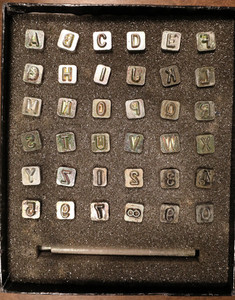 Craftool 8137 Alphabet and Numbers 1/4"