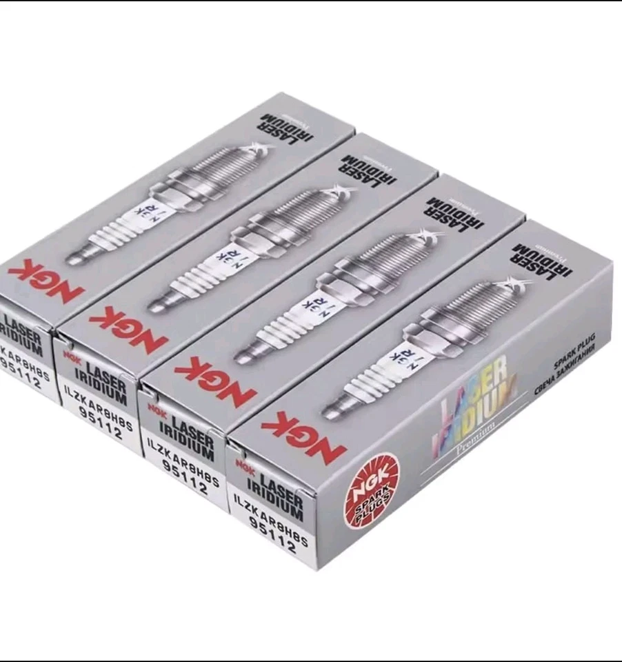 4X LASER IRIDIUM SPARK PLUGS FOR HONDA CIVIC TYPE R FK2 FK8 FL2 K20C ILZKAR8H8S - Image 2 of 3