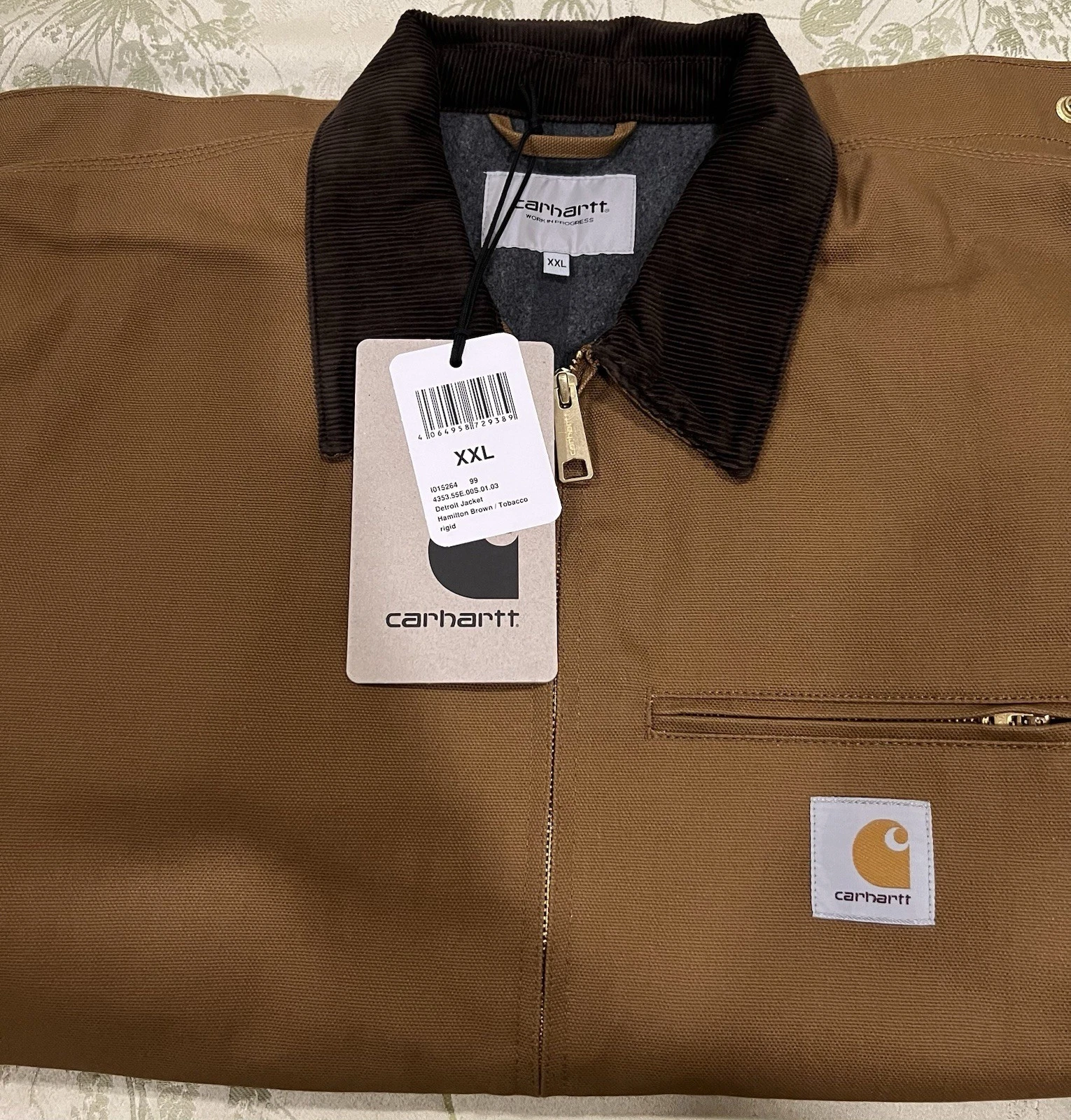 BNWT Carhartt Detroit Work In Progress WIP Jacket XXL Hamilton Brown Tobacco  image 1