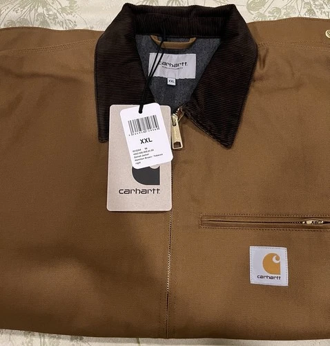 BNWT Carhartt Detroit Work In Progress WIP Jacket XXL Hamilton Brown Tobacco  video thumbnail