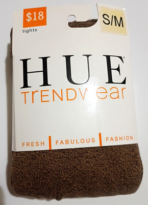 HUE TRENDWEAR ESPRESSO MARLED SWEATER TIGHTS SIZE S/M - NWT