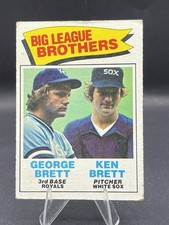 1976 Topps Big League Brothers – George Brett & Ken Brett – Royals / White Sox –
