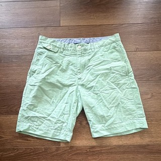Polo Ralph Lauren Men’s Classic Fit Green Cotton Chino Shorts Flat Front Pockets