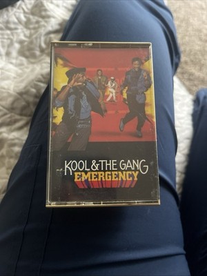 Kool & The Gang Emergency Cassette Tape 1984 De-lite Recorded Sound Rap Hip Hop