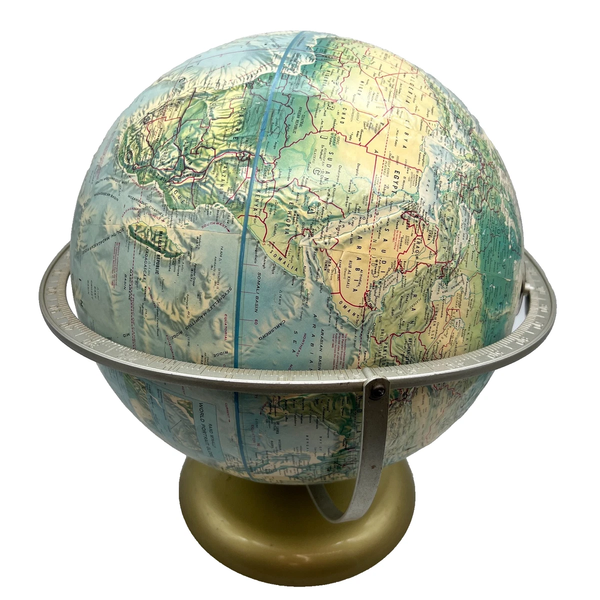 Rand McNally & Co. Vintage Original Antique World Worlds Globes