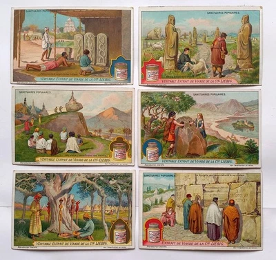komplette Liebig Serie A 923 / S 1161 "Alte Volksheiligtümer"- 1925 - frz. - Bild 1 von 2