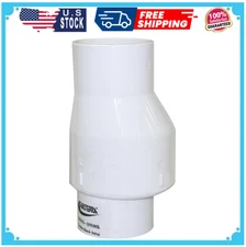 Versatile 3 White PVC Swing Check Valve - Secure Seal and Easy Install