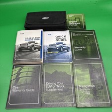 2012 Ford F-150 Owners Manual With Case