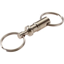 Lucky Line Quick-Releast Pull-Apart Nickel-Plated Brass Key Chain 70701 Lucky