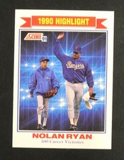 1991 SCORE NOLAN RYAN Baseball Card #417