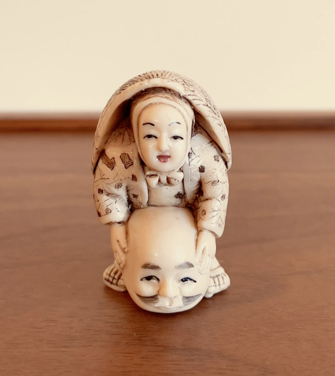 象牙古董日本挂坠| eBay