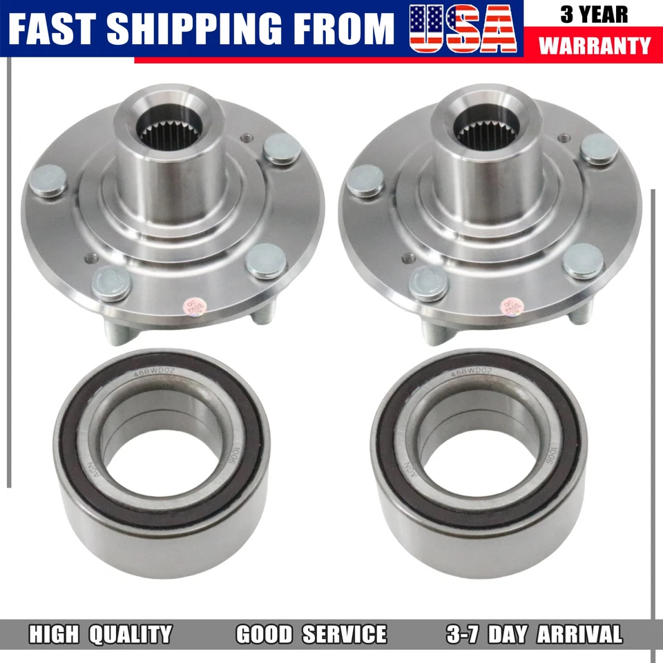 2 Pcs Front Wheel Hub & Bearing For 2006 2007 2008 2009-2014 Honda Ridgeline - Image 3 of 4