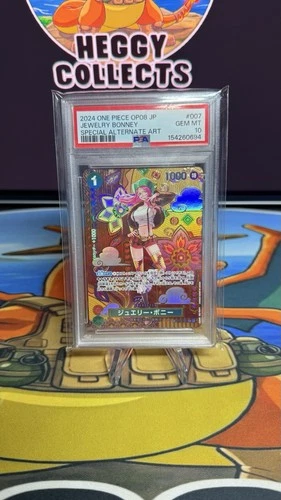 2024 One Piece #7 Jewelry Bonney SP Special Alt Art PSA 10 ST02-007 SP Japanese