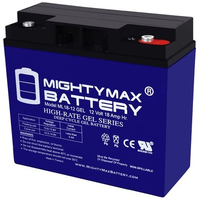 Mighty Max 12V 18AH GEL Replacement Battery for Odyssey PC680