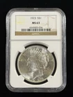1923 Silver Peace Dollar NGC MS63 Item #133