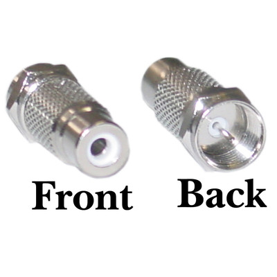 F-pin Male to RCA Female Adapter  30X3-03220