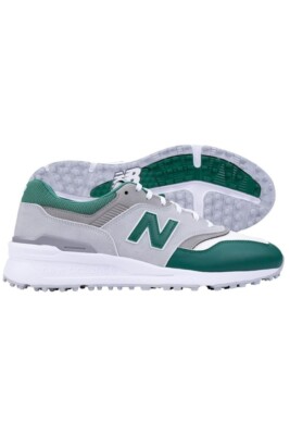 New Balance 997 SL 2025 Golfschuhe in Grau/Grün Brandneu Originalverpackt
