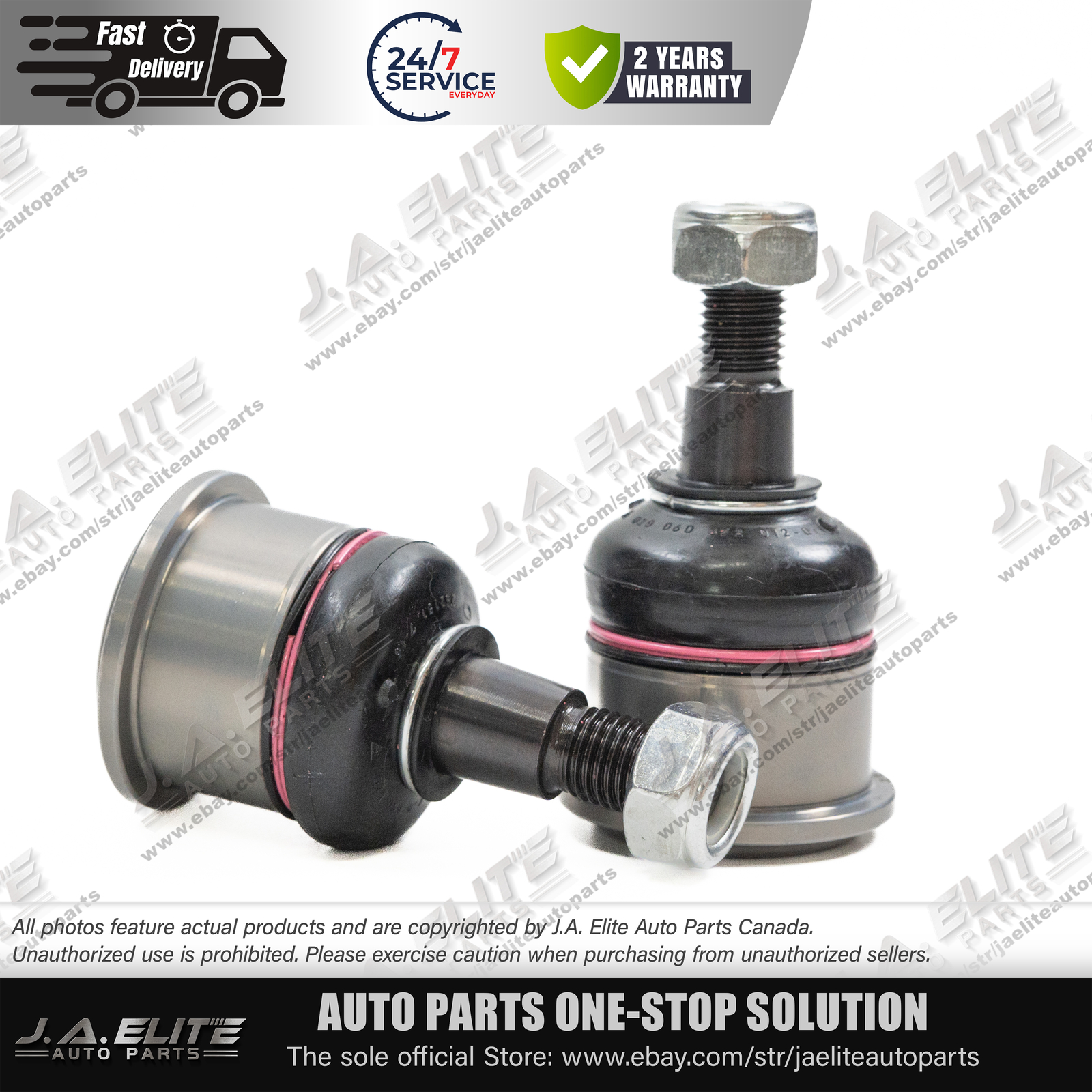 ✨ 2x Front Upper Control Arm Ball Joint Set for Bentley Arnage Silver Seraph ✨
