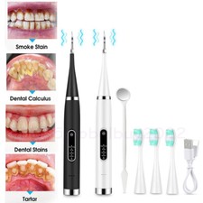 Electric Dental Calculus Remove Tartar Scaler Scraper Tooth Cleaner Rechargeable