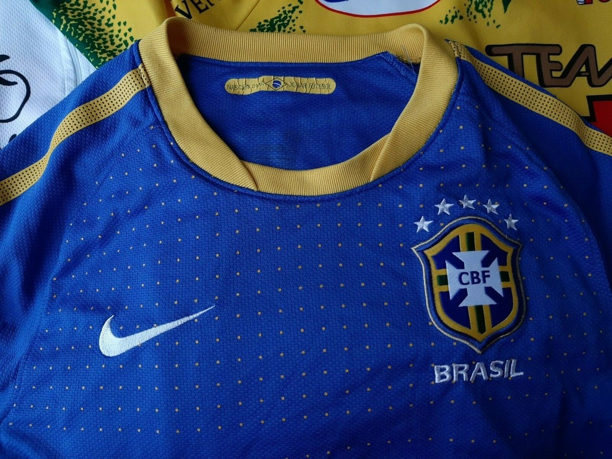 【正規品・希少】ブラジルNike2010アウェイユニフォームブルー・ドット 正規品・希少】ブラジルNike2010アウェイユニフォームブルー