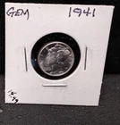 1941 MERCURY SILVER DIME - GEM - HO23