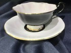 PARAGON CHINA cup & saucer LAVENDER + BLACK double warrant 96582/3 NEVER USED! — photo 4