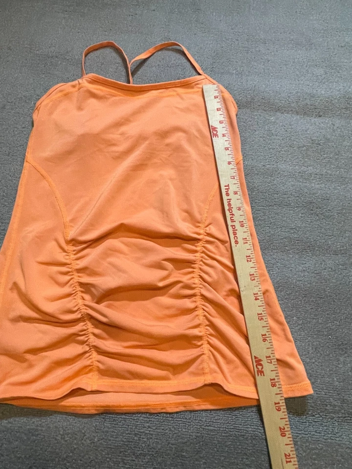 ZELLA Top Womens Sleeveless Shirt Orange 26" Chest - Image 2 of 4