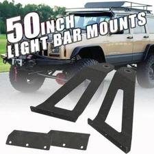 Windshield Mounting Bracket Fit For Jeep Cherokee XJ 50inch Curved LED Light Bar