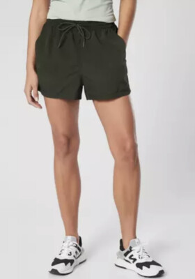 Athleta Expedition Shorts, Tuscan Olive, Size 6, Breathable, Nylon, MINT Cond!