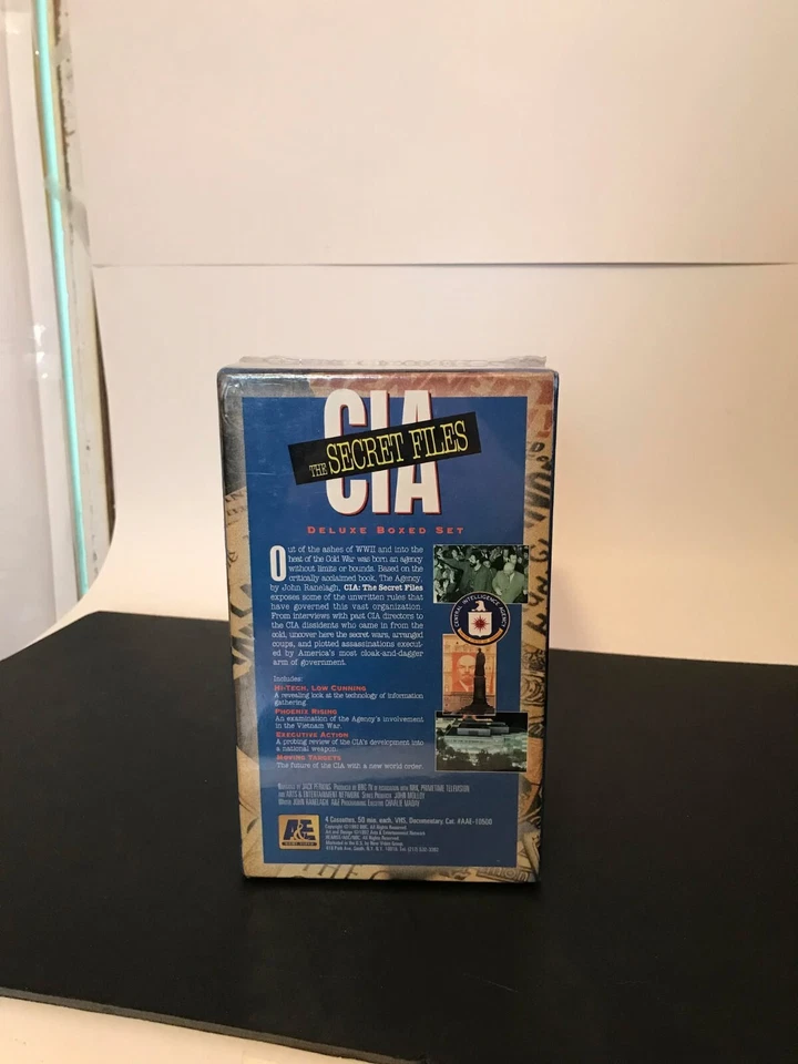 SEALED CIA: The Secret Files Deluxe Boxed Set VHS A&E 4 Volume Set NEW - Image 4 of 4