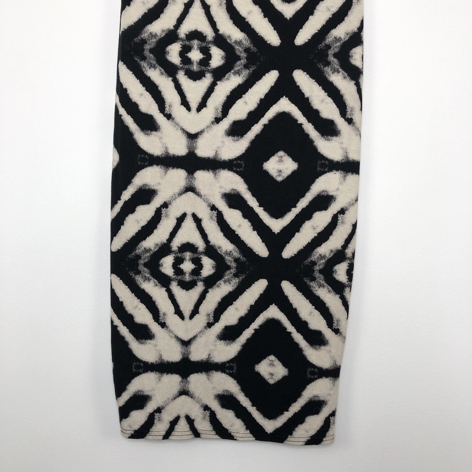 Womens AX PARIS Casual Party Beige Black Short Sleeve Pencil Dress Size